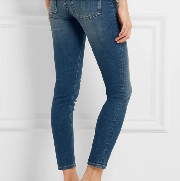 Acne Studios Skin 5 Skinny Jeans Dark Vintage Wash Blue Ankle Length 26 (2) - Picture 2 of 16